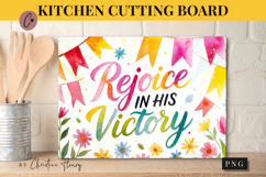 Christian Easter Cutting Board Design | Easter PNG Product Image 1