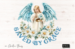 Easter Saved By Grace PNG, Christian PNG Product Image 4