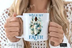 Easter Walk By Faith PNG, Christian PNG Product Image 2
