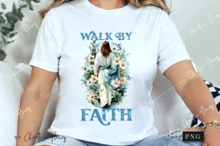 Easter Walk By Faith PNG, Christian PNG Product Image 3