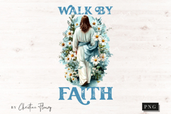 Easter Walk By Faith PNG, Christian PNG Product Image 4