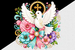 Christian faith tumbler mug wrap clipart sublimation design Product Image 2