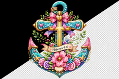 Christian faith tumbler mug wrap clipart sublimation design Product Image 2