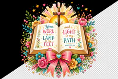 Christian faith tumbler mug wrap clipart sublimation design Product Image 2