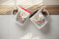 Christian faith tumbler mug wrap clipart sublimation design Product Image 3