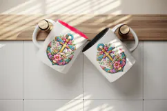 Christian faith tumbler mug wrap clipart sublimation design Product Image 3