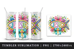Christian faith tumbler mug wrap clipart sublimation design Product Image 4
