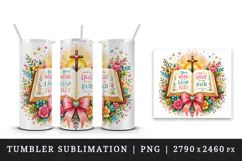 Christian faith tumbler mug wrap clipart sublimation design Product Image 4