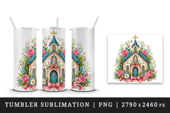 Christian faith tumbler mug wrap clipart sublimation design Product Image 4
