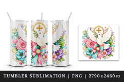 Christian faith tumbler mug wrap clipart sublimation design Product Image 4