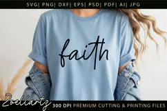 FAITH SVG Christian Quote SVG Jesus Cross Hope Bible Verse Product Image 1