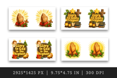 Christian faith mug wrap printable sublimation design Product Image 2