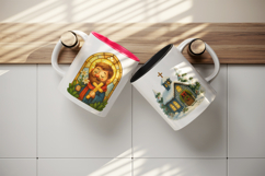 Christian faith mug wrap printable sublimation design Product Image 3