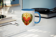 Christian faith mug wrap printable sublimation design Product Image 5