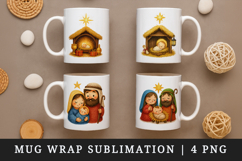 Christian faith mug wrap printable sublimation design Product Image 1