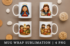 Christian faith mug wrap printable sublimation design Product Image 1
