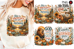 Christian Fall Inspirational 4 PNG Retro PNG Sublimation Product Image 1