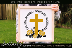 Chosen Blessed SVG for Cricut Christian T-shirt Mug Design Product Image 4