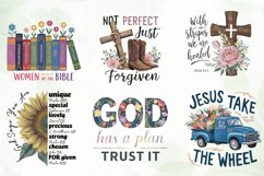 Christian Floral Sublimation Clipart Product Image 2