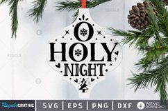O holy night SVG, Christmas Arebesque SVG Design Product Image 1
