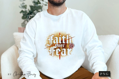 Faith Over Fear Christian PNG Product Image 3