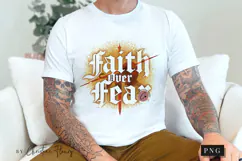 Faith Over Fear Christian PNG Product Image 5