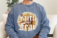 Faith Over Fear Christian PNG Product Image 7