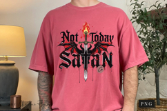 Not Today Satan Christian PNG Product Image 8