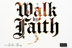 Walk By Faith Christian PNG Product Image 4