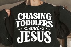 Christian Mom SVG PNG, Chasing Jesus Design, Motherhood SVG Product Image 6