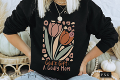 Boho Christian Mama Brushstroke PNG | Mothers Day Png Product Image 5