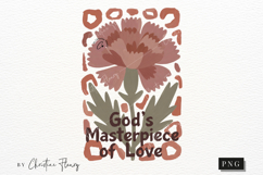 Boho Christian Mama Brushstroke PNG | Mothers Day Png Product Image 3