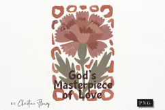 Boho Christian Mama Brushstroke PNG | Mothers Day Png Product Image 3
