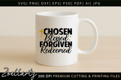 Chosen Blessed SVG for Cricut Christian T-shirt Mug Design Product Image 4