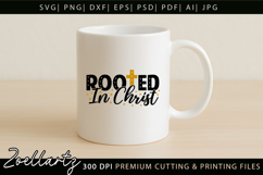 Rooted In Christ SVG Jesus Faith Christian Tshirt Mug Design Product Image 5