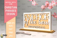3D Laser Cut Christian Sign. Christian Phrases SVG Product Image 1