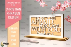 3D Laser Cut Christian Sign. Christian Phrases SVG Product Image 1