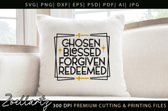 Chosen Blessed SVG for Cricut Christian T-shirt Mug Design Product Image 2