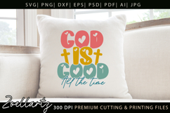 God Is Good SVG for Cricut Christian T-shirt Mug Design Product Image 2