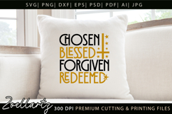 Chosen Blessed SVG for Cricut Christian T-shirt Mug Design Product Image 2