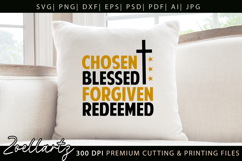 Chosen Blessed SVG Jesus Faith Christian T-shirt Mug Design Product Image 2