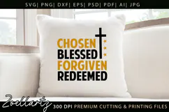 Chosen Blessed SVG Jesus Faith Christian T-shirt Mug Design Product Image 2