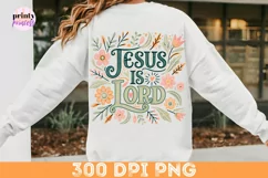Jesus is Lord PNG, Bible Verse Quote Design Product Image 3