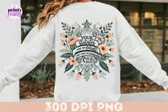 Psalm 119 png file, Floral Christian Sublimation PNG Product Image 5