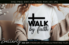 Christian Quote SVG Bible Cross Jesus Faith SVG Cut Files Product Image 3