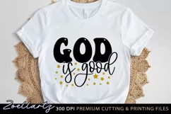God Is Good Christian Quote SVG Cut File Jesus Home Sign SVG Product Image 3