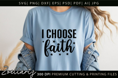 Christian Quote SVG Blessed Faith Jesus SVG Bible Verse SVG Product Image 1