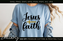 JESUS FAITH SVG Christian Quote SVG Cut Files Bible Verse Product Image 3