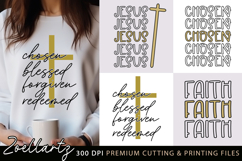 Christian Quote SVG Cut File Faith Jesus SVG Bible Verse SVG Product Image 1