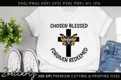 Chosen Blessed SVG for Cricut Christian T-shirt Mug Design Product Image 5